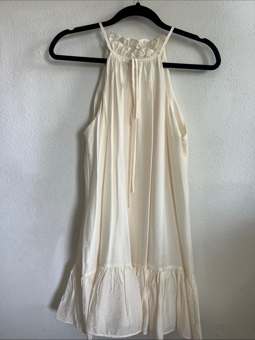 H&M RUFFLE-DETAIL SLEEVELESS DRESS - Picture 3 of 6